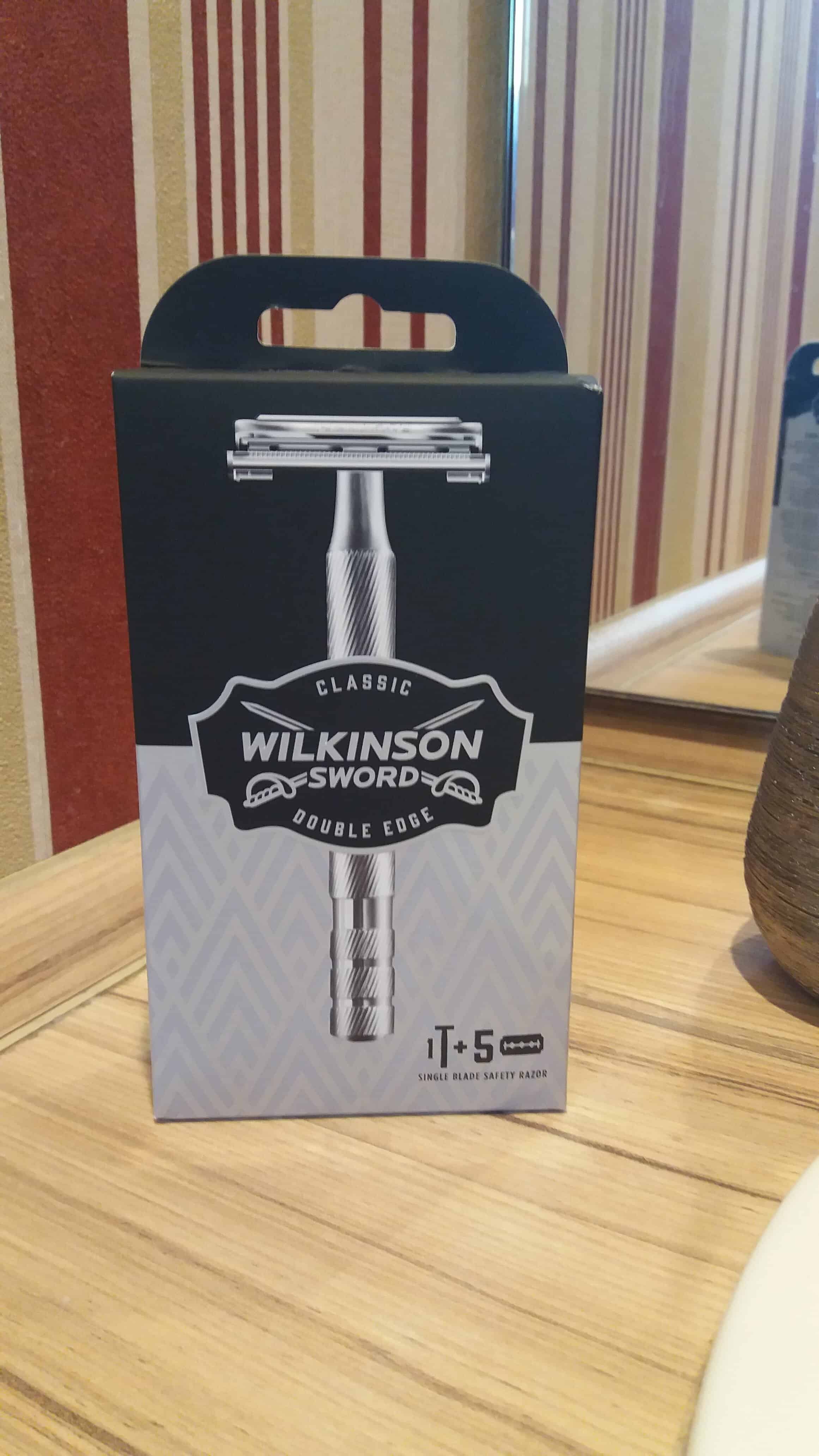 A Double Edge razor blade handle from Wilkinson
